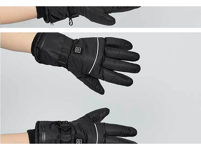 Electric Heated Winter Ski Gloves: Outdoor Thick, Warm, Rechargeable Heating for Cycling
