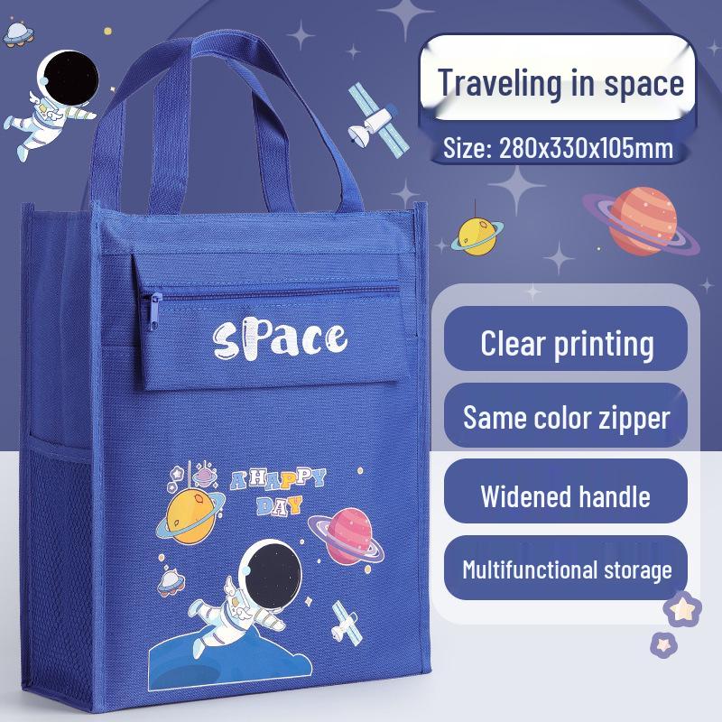 Multifunctional Student Book Bag with Cartoon Design - Large Capacity Study Tote