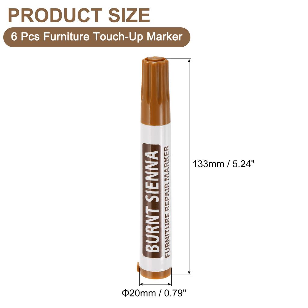 2-12Pcs Furniture Repair Pens Touch Up Filler Sticks Oil Based Paint Markers Wood Floors Scratches Patch Paint Pen and Crayons