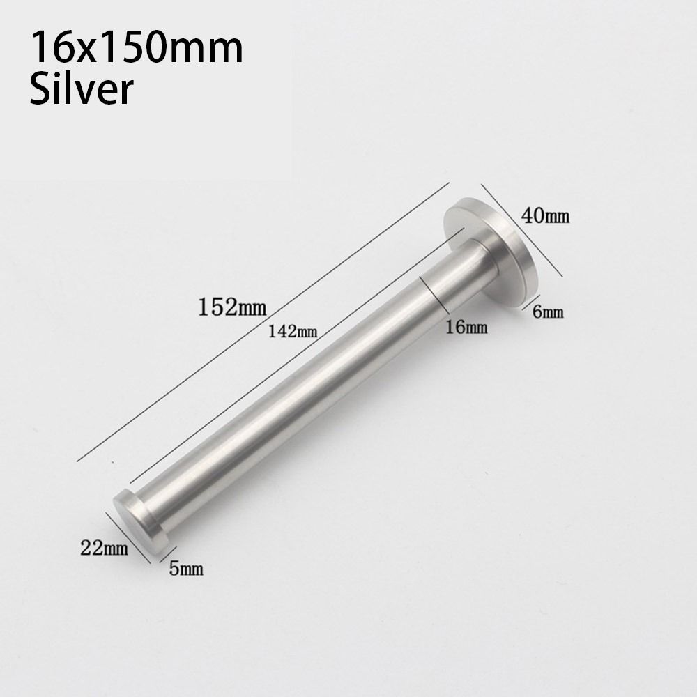 

1 шт. Цилиндрический одинарный крючок для одежды из нержавеющей стали, настенный крючок с перфорацией, новая вешалка для шляп и полотенец silver 16x150mm