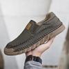 Herren Handgenähte Leder Slipper Loafer - Große Größe Freizeit Fahrerschuhe