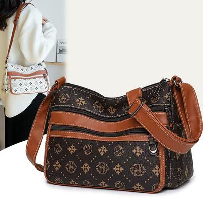 Women'S Pattern Women'S Shoulder Bag Large Capacity Fashion Middle-Aged And Elderly Mother Travel