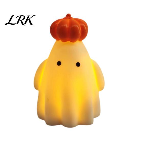 Halloween Night Light 1/3Pcs Pumpkin Ghost Light, Spooky LED Bedside Lamp, Battery Operated Mini Table for Bedroom Party
