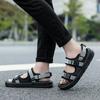 Summer Men's Sandals Comfortable and Lightweight Hook Loop Men Roman Shoes Outdoor Non-Slip Beach Sandals Flip Flop Sandals