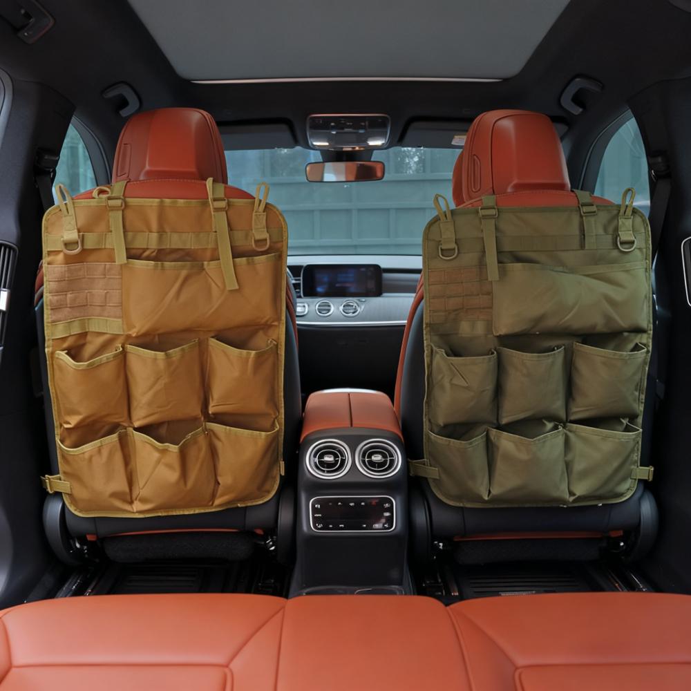 Tactical Car Seat Back Storage Bag Multi-functional Tool Storage Bag Automotive Equipment Seat Organizer