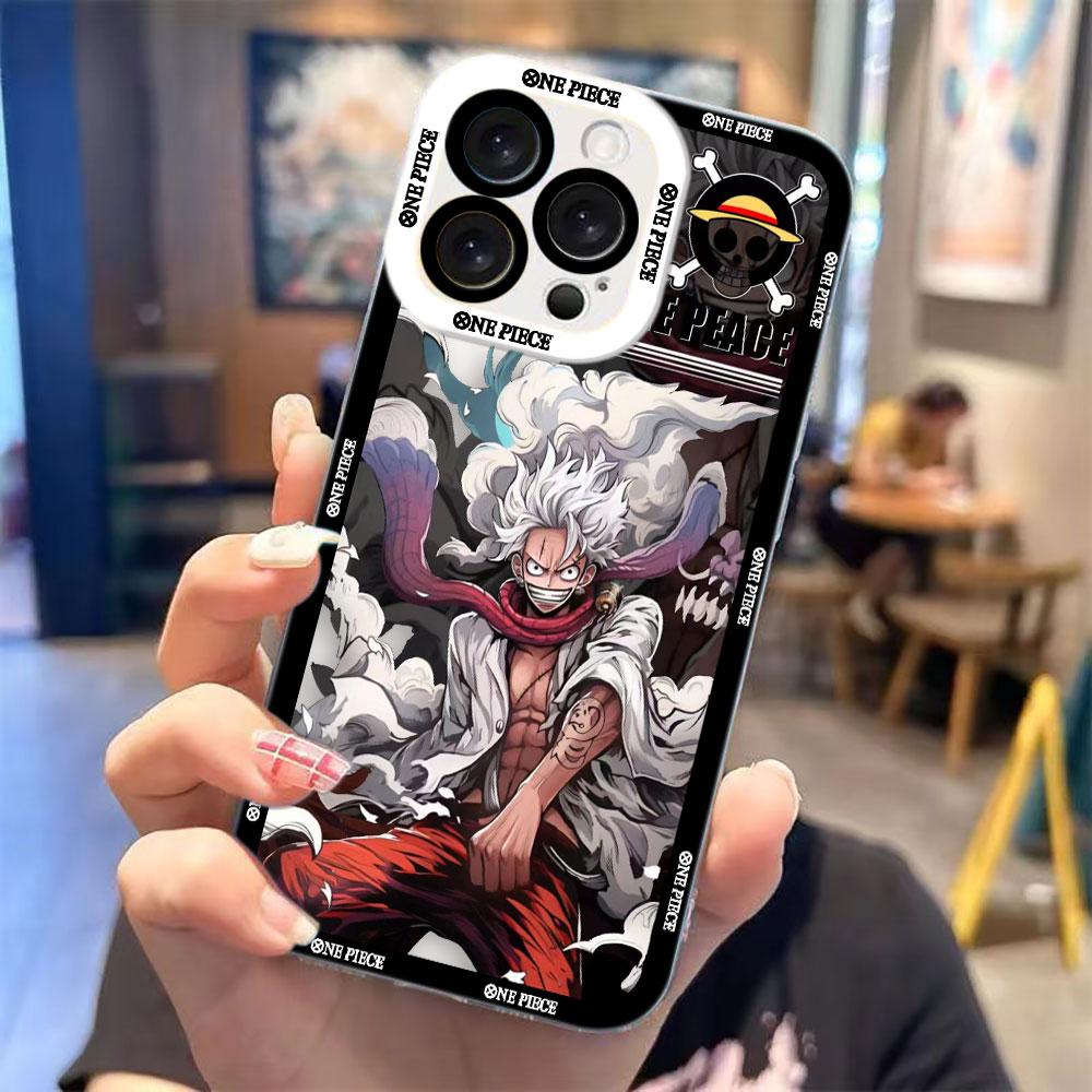 

One P-Piece Monkey D. Luffy Gear 5 Cover Clear Phone Case For iPhone Apple 17 AIR 16E 16 15 14 12 13 11 Pro Max Plus XR Case IPHONE13