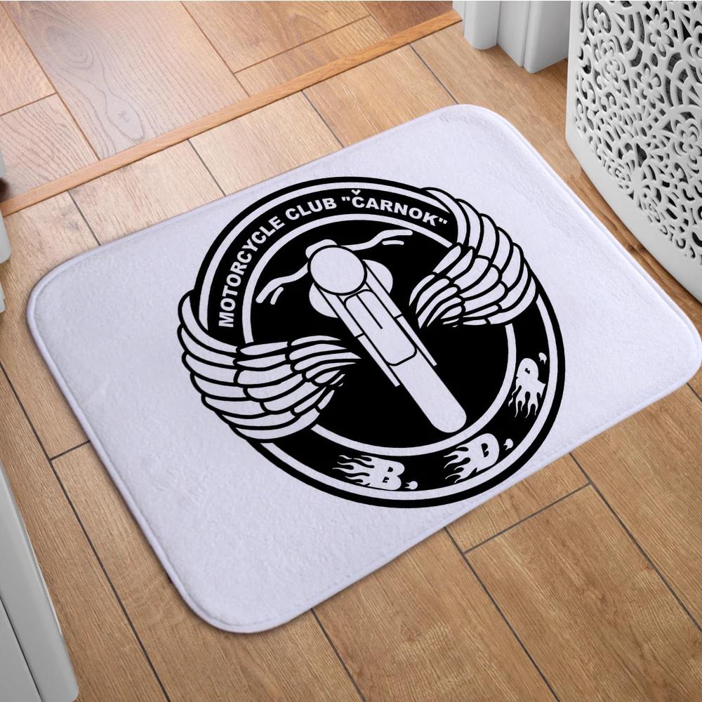 

Vintage Motorcycle Bud Ekins Floor Mat - Retro A.J.S. Scrambler Design for Biker Enthusiasts,Perfect for Garage and Home Décor 40x60cm