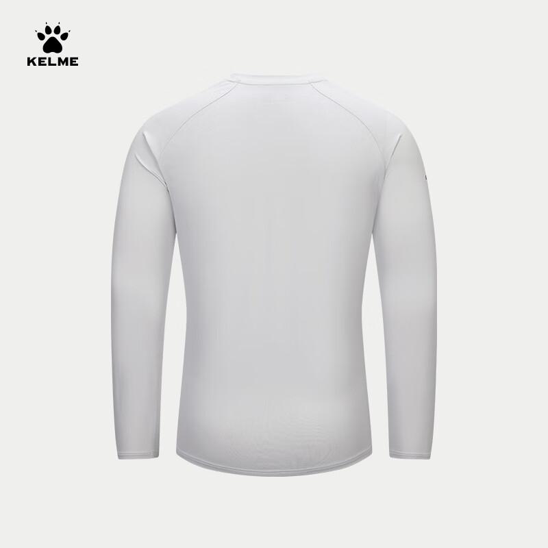 KELME Spring Cotton-Feel Quick-Dry Long Sleeve Sports T-Shirt Running Football Training Long Sleeve Sportswear Agate