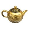 Brass Dragon and Phoenix Handheld Ornament Small Teapot Craft Set Wine Pot Office Tea Seat Home Decor