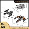 Micro Imperial Fighters MOC Building Block Republic Gunship Starfighter Spaceship DIY Assembly Bricks Children Toys Xmas Gifts