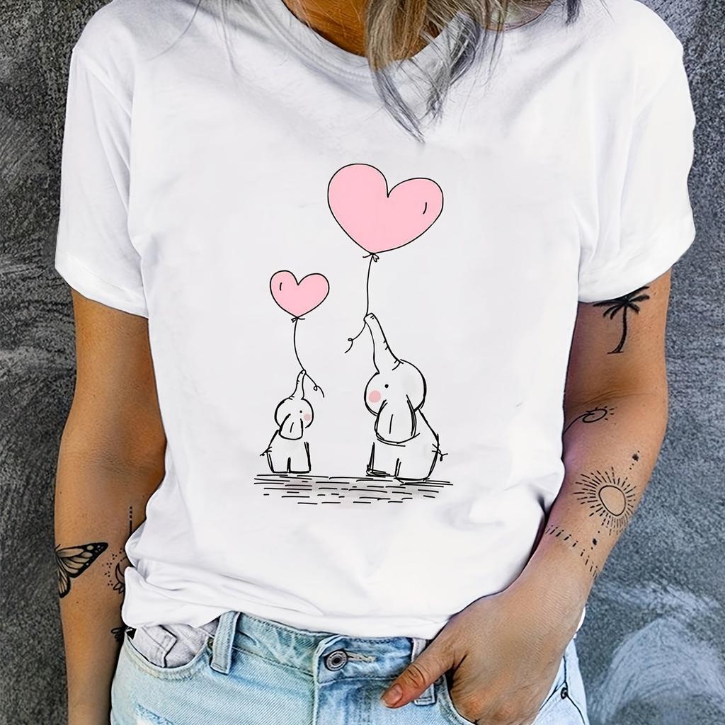 Casual Round Neck Short Sleeve Top