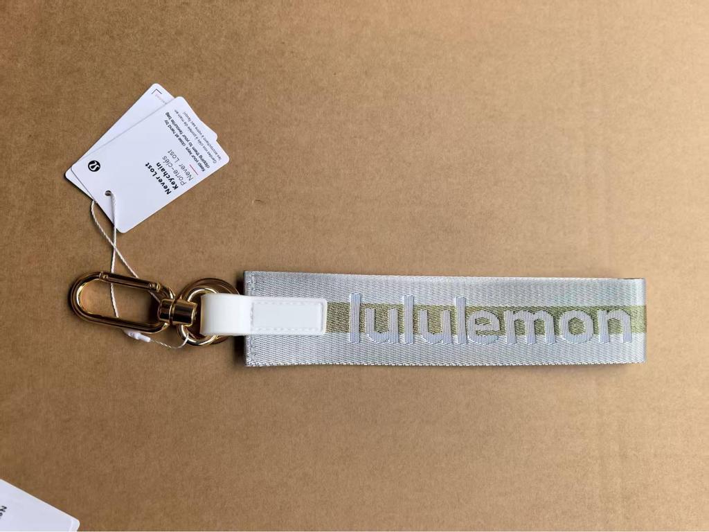 LULU Keychain Handbag Key Strap with Gold Buckle