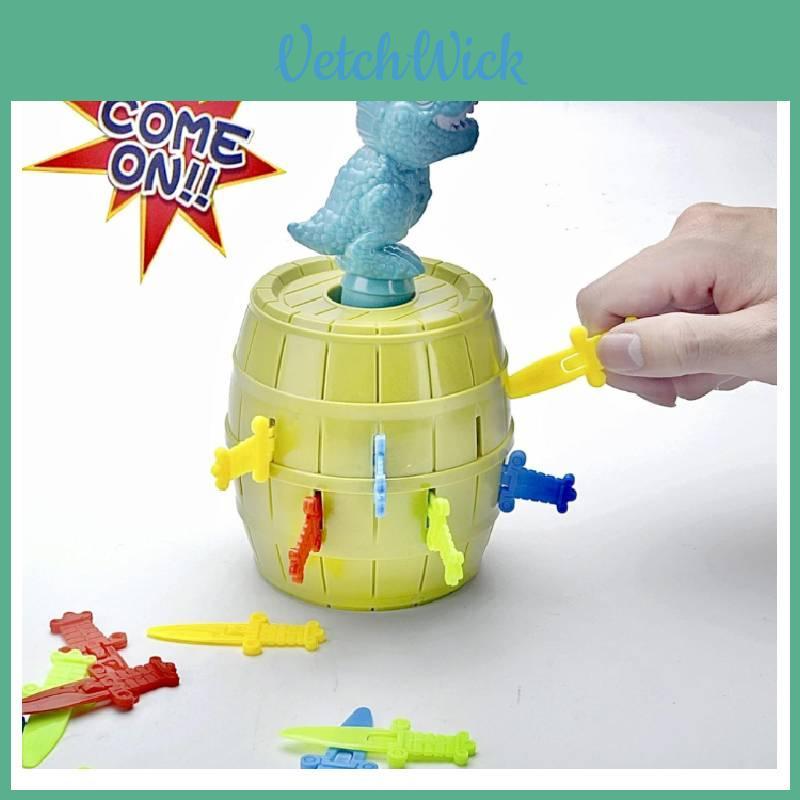 Dinosaur Pop Up Barrel Game Classic Kids Interactive Board Game For Family Party Fun