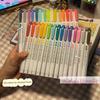 15 Colors Double Headed Highlighter Pen Set Fluorescent Drawing Markers Highlighters Pens Art Japanese Cute Pastel Stationery