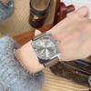 Steel Case Watch, Genuine Leather Watch, Large Dial Fashion Women'S Watch