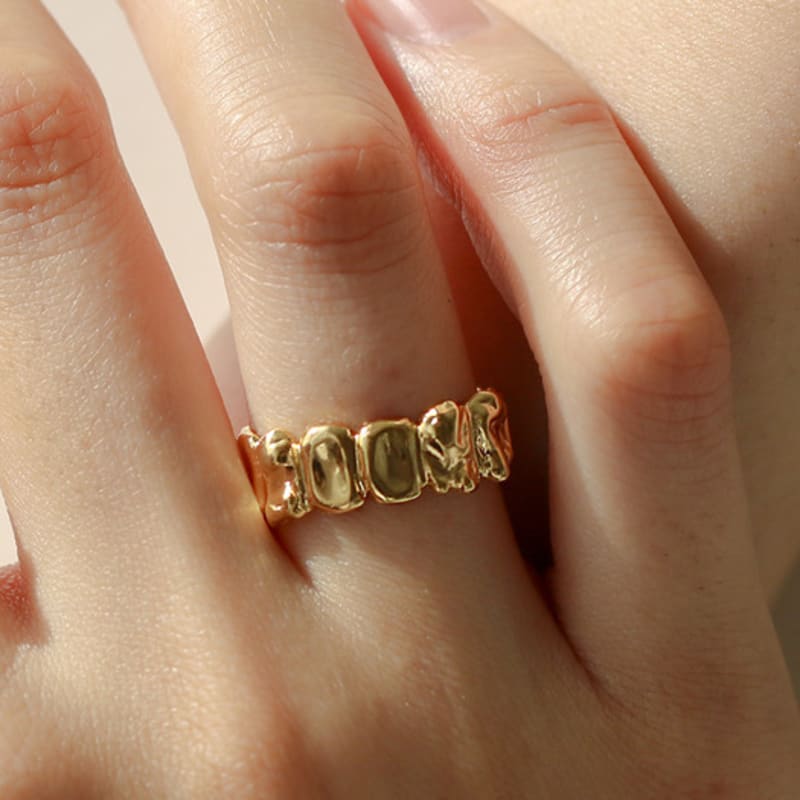 

POPPI Double flow ring Silver