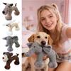 Stuffed Dog Toys Cute Funny Soft Squeaky Puppy Chew Toys For Teething For Indoor Outdoor Apartment Sleeping Training Stimulation