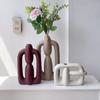 Home Decoration Simple Irregularly Shaped Ceramic Flower Vases TV Cabinet Dining Room Soft Decorations Ceramic Vases