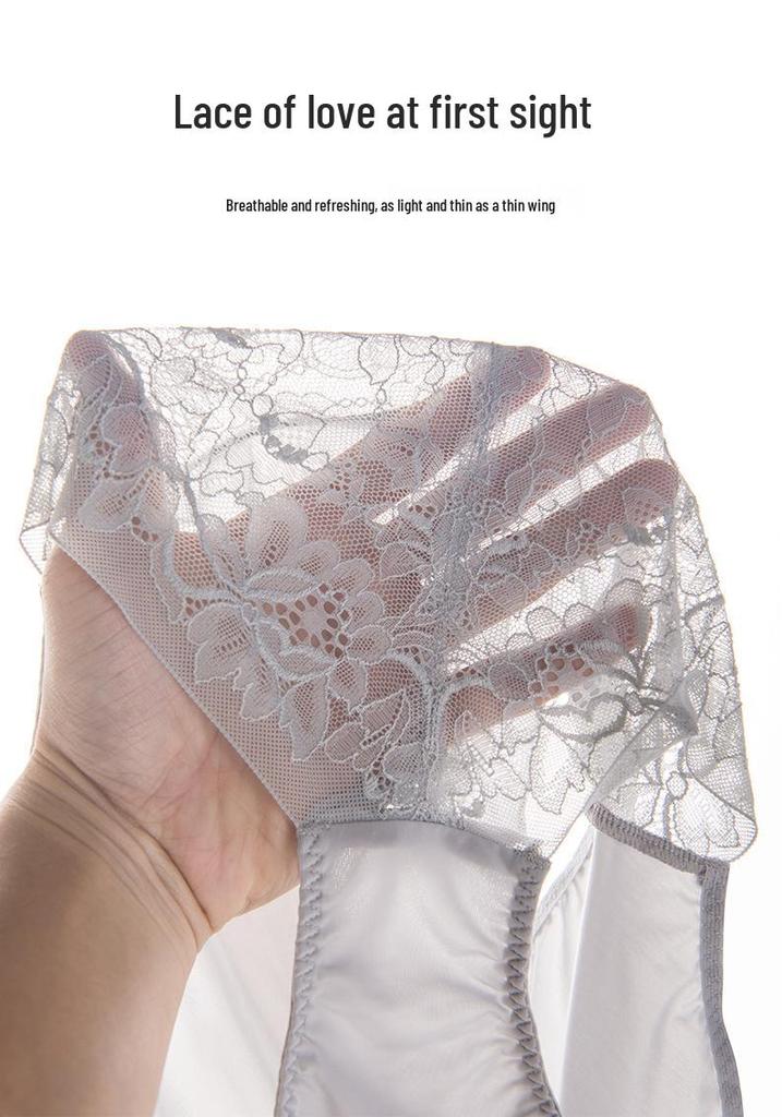 Women's Breathable Silk Lace Panties: Spring & Summer Comfort