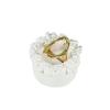 White Gypsum Cake Shape Ring Stand Vintage Ring Display Rack Plaster Ring Holder  Home Decoration