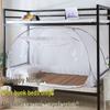 Foldable Yurt Mosquito Net for 1.0m Bunk Bed - No Installation Needed, Perfect for Student Dorms & Parent-Child Beds with Zipper Access
