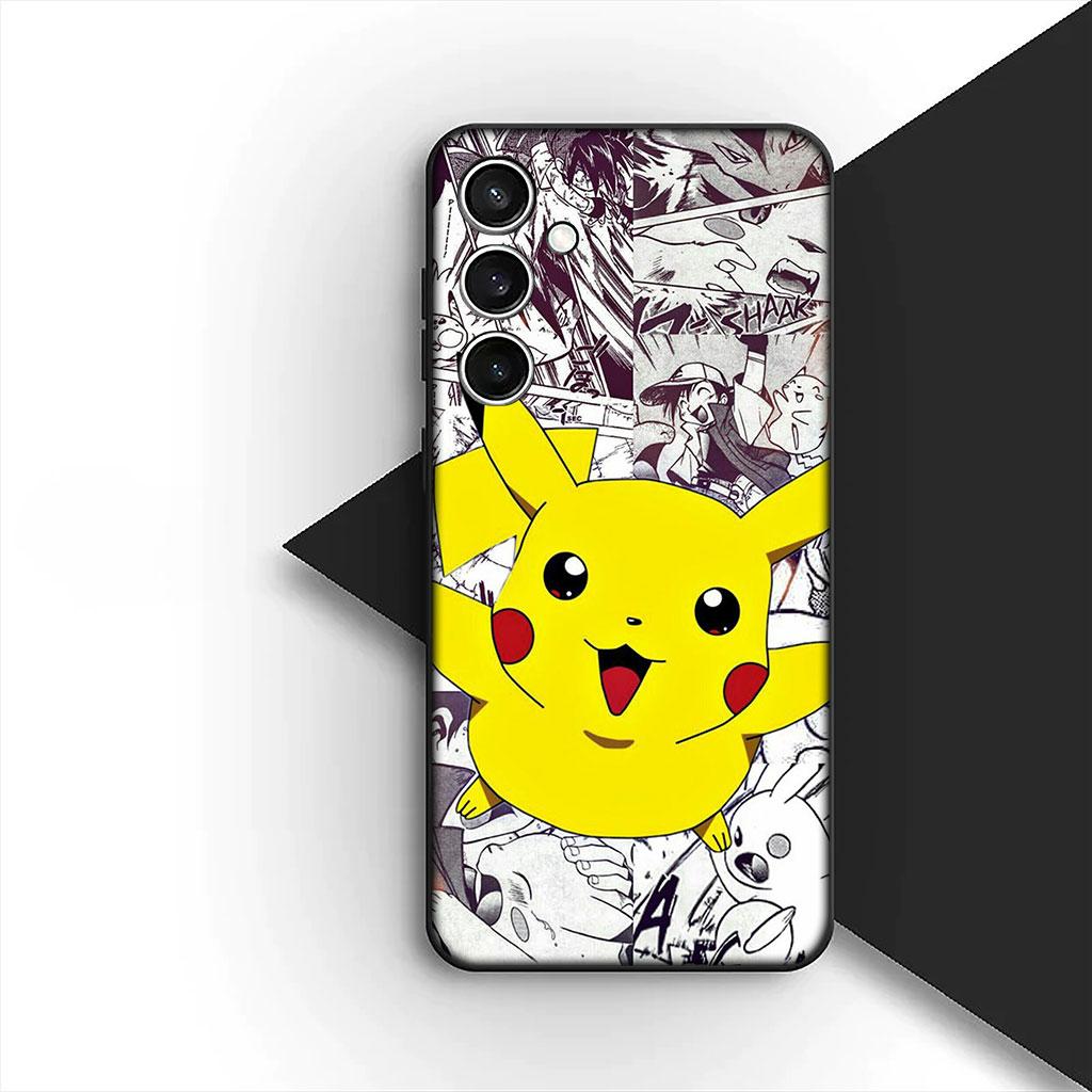 Phone Cover for Samsung Galaxy S25 S24 S23 FE Ultra Plus S7 Edge S25+ S23+ A56 5G Soft Case Charmander P-Pokemons P-Pikachus GO