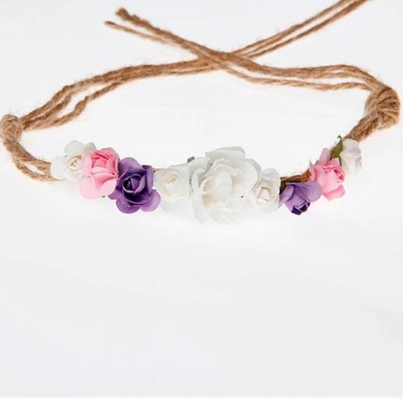 Toddler baby girls kids flower party headband hair band photo prop lovely LGVUS