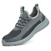 Men's 2026 Breathable Safety Work Shoes: Lightweight, Wide Toe, Anti-Smash & Puncture, Soft Sole for Summer Construction.