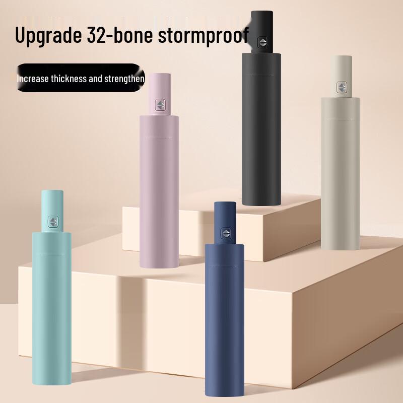 Baodinni Automatic Rain and Sun Umbrella 55cm 8K 3-Fold Automatic