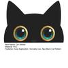 Yousheng Car Sticker, Waterproof PVC Self-adhesive Traceless Auto Decal, Spy Black Cat Pattern Car Sticker for Fuel Tank Caps Windows Luggage