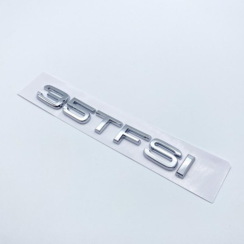 Chrome Glossy Black ABS Letters Numbers 30TFSI 35TFSI 40TFSI 45TFSI 50TFSI Emblem for Audi A3 Car Rear Trunk Logo Sticker