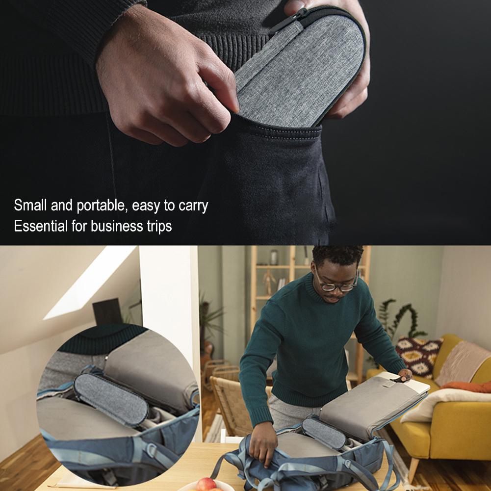 Ανδρική Σκληρή Θήκη Ξυραφιού Φορητή EVA Τσάντα Μεταφοράς Ταξιδιού Ξυραφιού με Διχτυωτή Τσέπη/Τσάντα Ξυραφιού με Φερμουάρ Αντικραδασμική για Ανδρικό Ξυράφι Gillette