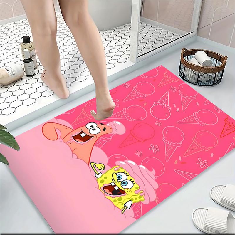 Spongebob Friends Carpet Rug Soft Washable Antislip Home Living Room Sofa Mats Personalized Christmas Rug