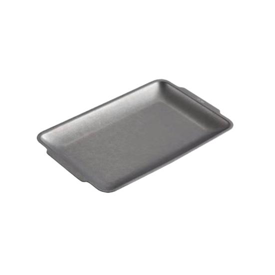 Stainless Steel Serving Plate Large Camping Rectangular Platter with Handles Countertop Decorative Tray