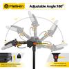 MELLWIN Perche télescopique 200cm Électrique sans balais Tronçonneuse 6 pouces Cisailles pour hautes branches Outil de jardinage pour batterie 18V 21V