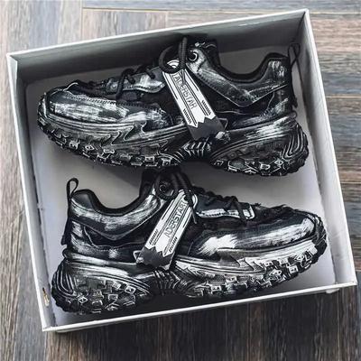 Fashion Tied Big Sole Man Big Booty Low Top Sneakers Shoes Beige Long Boots Sport Authentic Technology Shose Out Runners Deporte