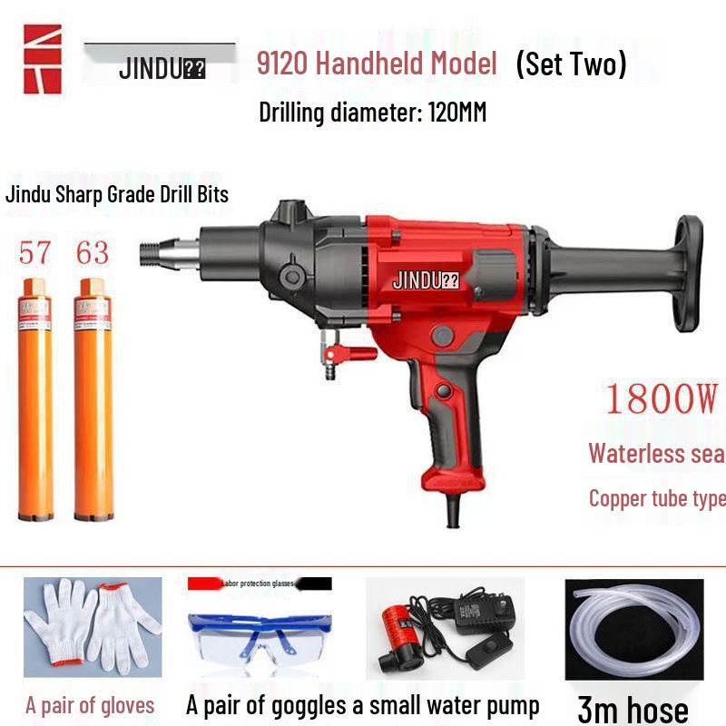 High-Power Handheld and Desktop Diamond Core Drill for Concrete Engineering