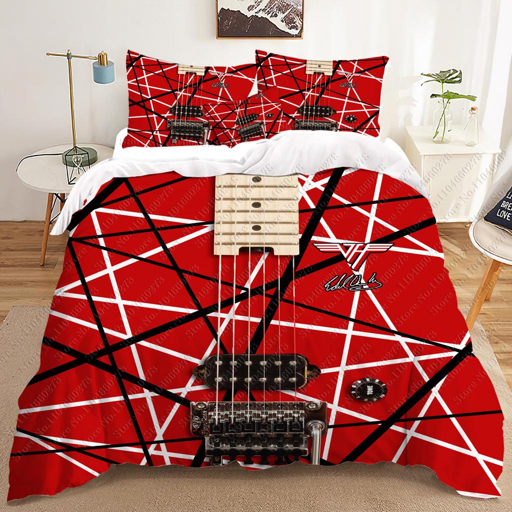 New Singer Eddie Van Halen Bed Sheet Set Bedding Set Single Twin Full Queen King Size Bed Set Adult Kid Bedroom Duvet Cover Sets