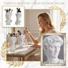 Kreative Schreibtischskulptur Büste Statue Heimdekorationsornament Moderne Kunst Harzfigur für Wohnzimmer Büro Arbeitszimmer Tischdisplay