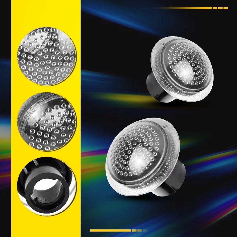 2x Clear Side Fender Marker Repeater Light for Ford Transit Connect 9T1Z13K376A