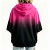 Women's Hooded Print 3/4 Sleeve Loose Fit Sweatshirt for Casual Everyday Wear
