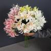 18 Heads Artificial Lilis Floral Arrangement DIY Flower Fake Flowers Realistic Plastic Simulation Flowers