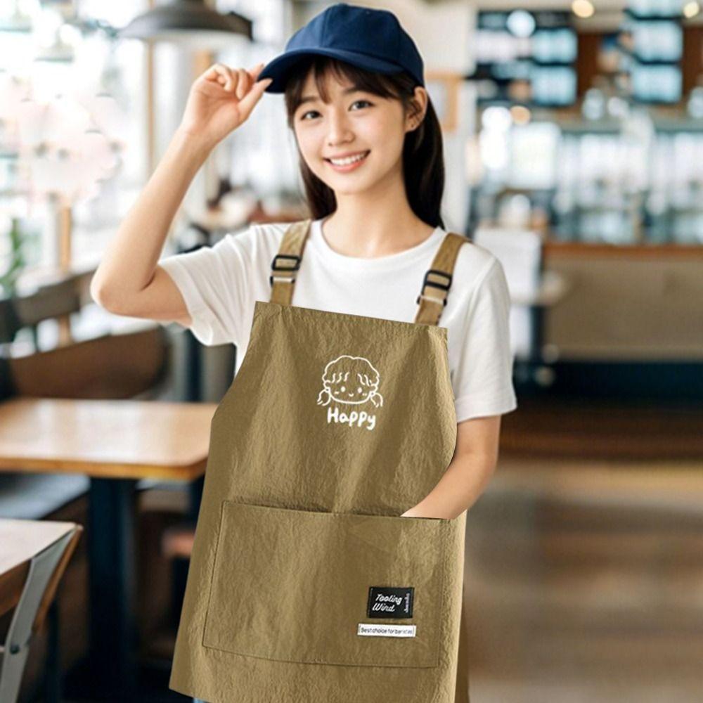 Vodotěsná kuchařská zástěra Kreslené vaření Pečení Bryndáčky Roztomilé cateringové pracovní oblečení pro domácí kuchyni