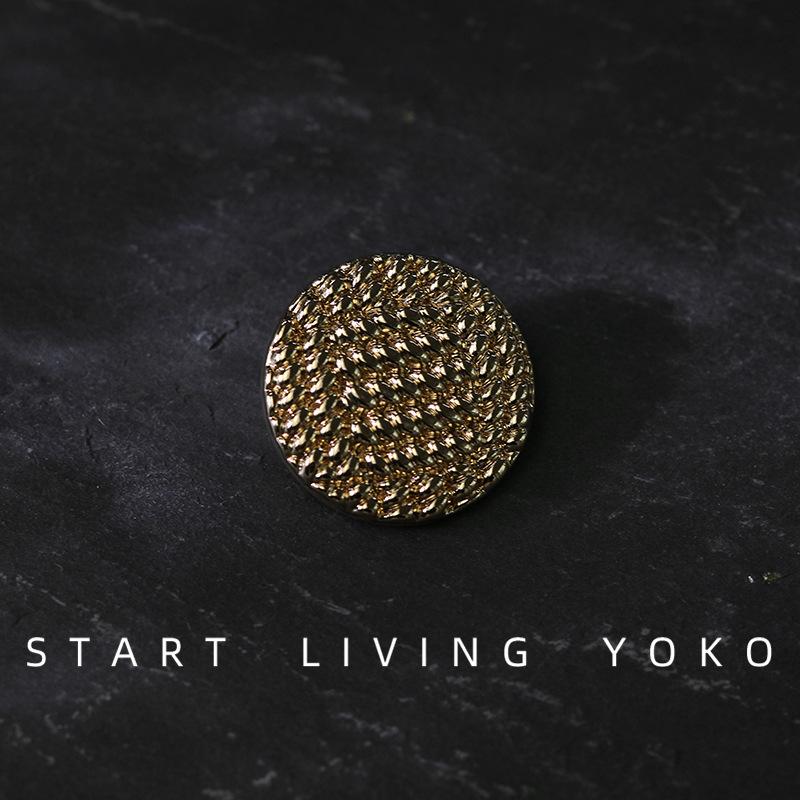 Large Suit Coat Blazer Sewing Buttons Metal Buckles Clothing Needlework Accessories Diy Crafts Supplies Round Alloy Button 6pcs