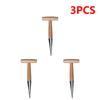 2-5PCS Hand Dibber Stainless Steel Sow Dibbler With Wood Handle For Sowing Seeds Transplanting Plants Planting Bulbs Digging
