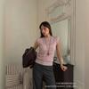 Women S Round Neck Sleeveless Pullover Knit Top Summer Casual Solid Color
