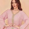 Elegant 2025 Dubai Dress: Gold Stamped Robe for Women from Middle East, Indonesia, Turkey