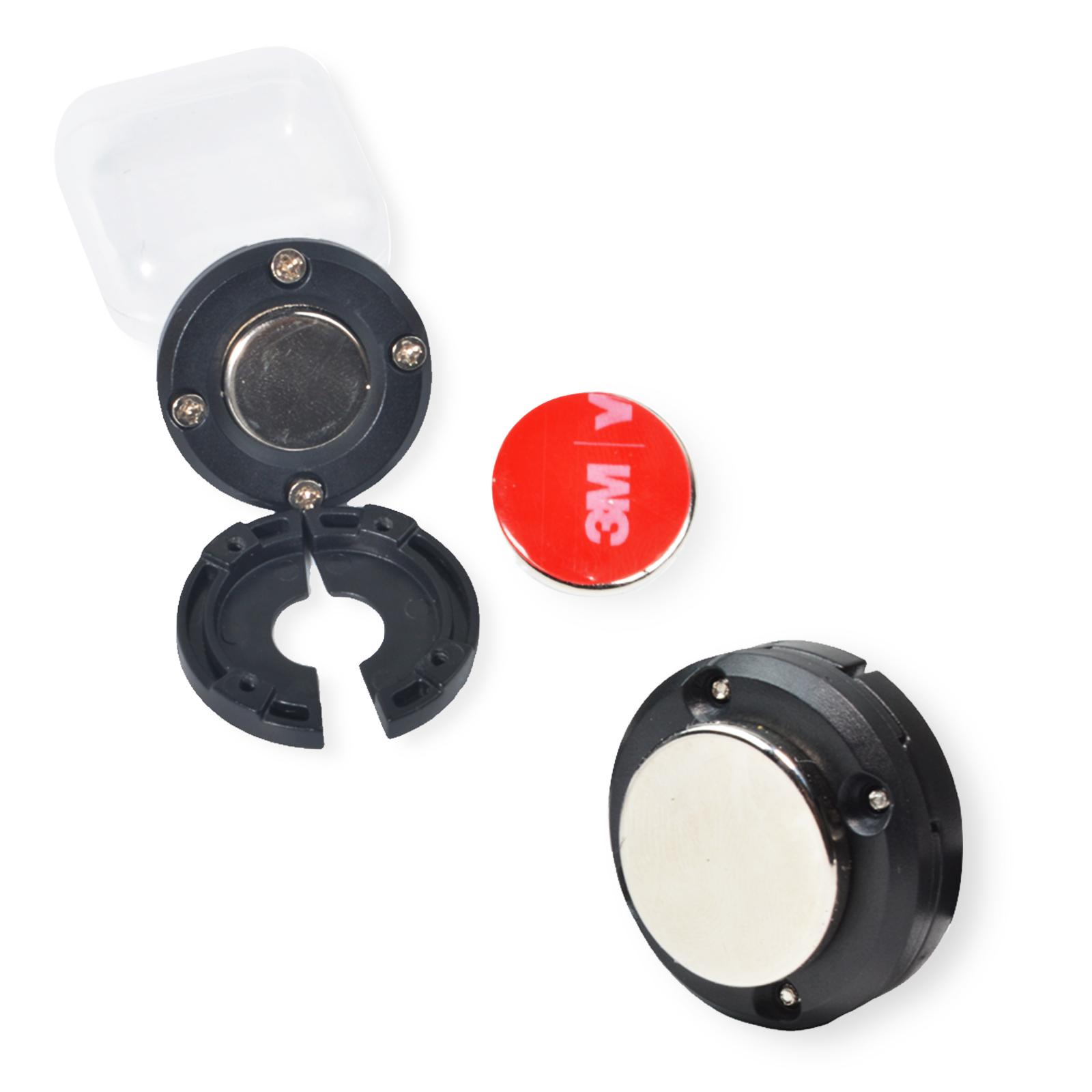 Magnetic Kit Holder Shoulder Speaker Mic Holder Magnet Base Hanger, Diameter 30mm, Mic Mount for Handheld CB Radio чёрный