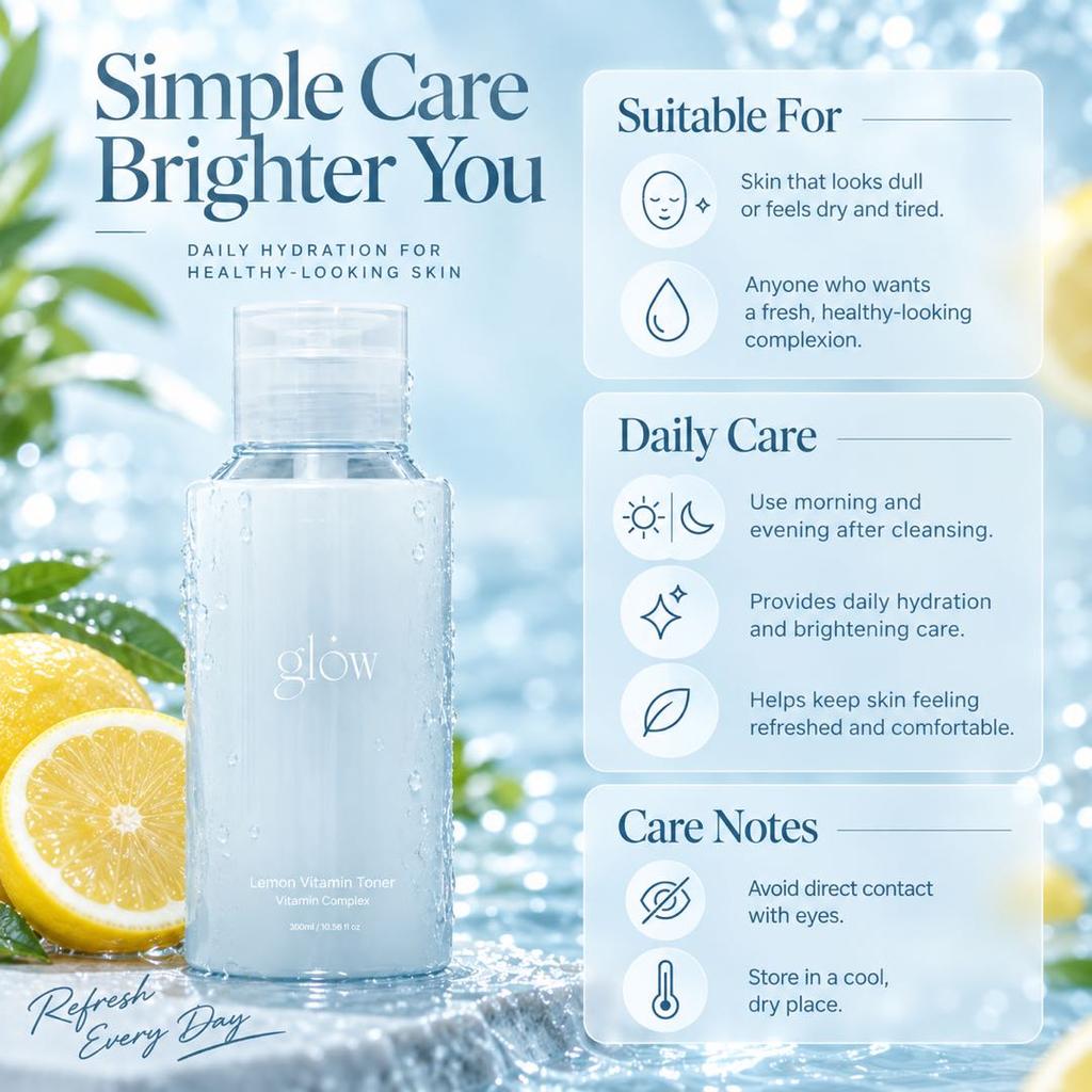 GLOW Lemon Vitamin Toner 300ml