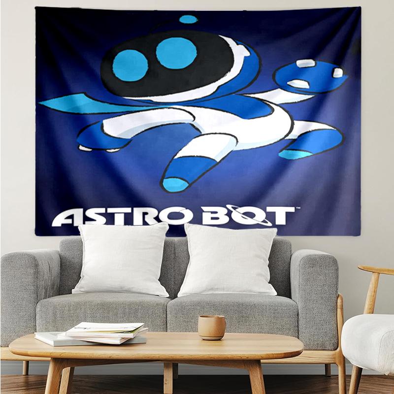 Arazzo Appeso Avventura Spaziale Astro Bot per Camera da Letto, Soggiorno, Sala Giochi, Stanza d'Arte Decorativa Arazzo da Parete Regali per le Feste e Compleanni